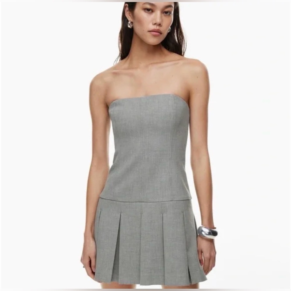 Christian Lacroix Strapless Gray Dress *NWT*